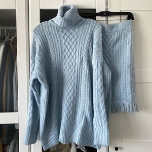 Knitted Blue Set